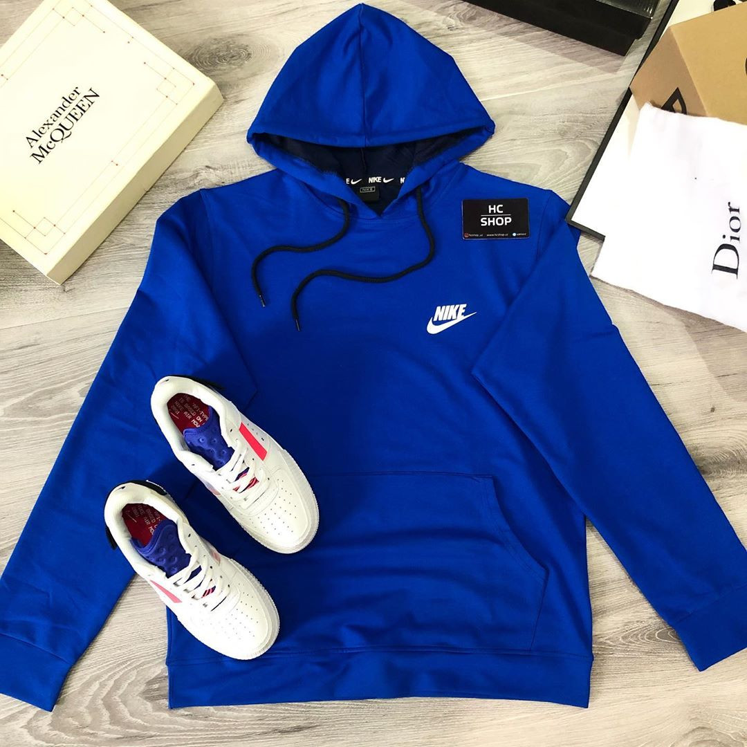 Худи nike синяя