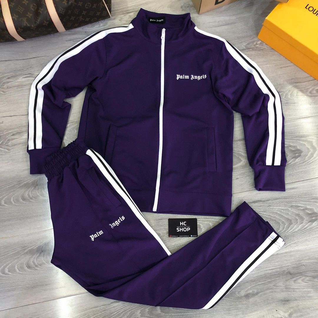 Спортивный фиолетовый комплект Palm angels